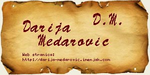 Darija Medarović vizit kartica